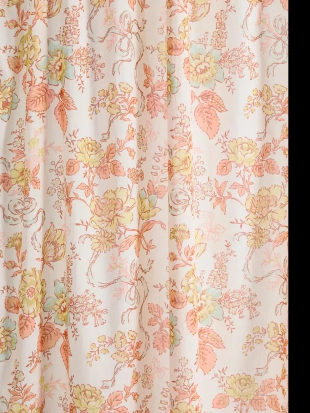 Urban Outfitters Carolyn Floral Patterned Shower Curtain